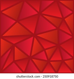 Abstract red seamless polygon pattern.