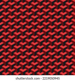 Abstract Red shape pattern background 