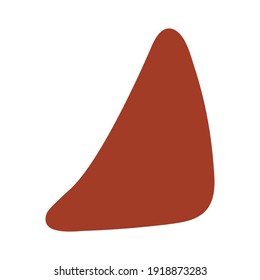 Abstract Red Shapes For Create Your Own Art. Hand drawn various shapes and doodle objects. Abstract contemporary modern trendy vector. Design for card, print , logos, branding, mood boards, poster