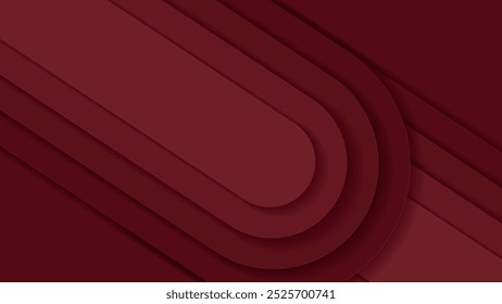 abstract red shapes layers papercut background vector design