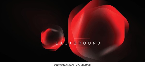 Formas rojas Abstractas sobre