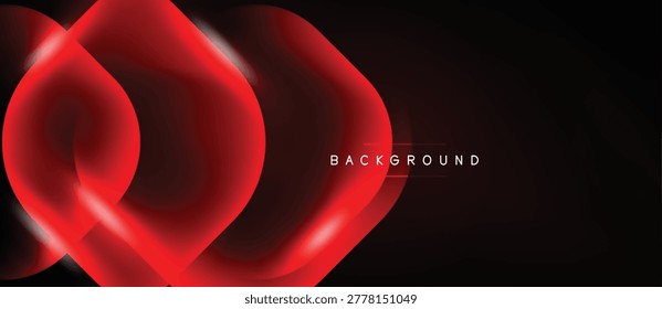 Las Formas rojas Abstractas