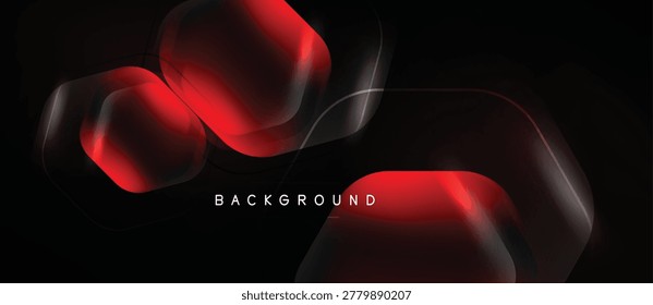 Las Formas rojas Abstractas