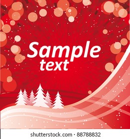 Resumen del fondo de navidad del brillo rojo