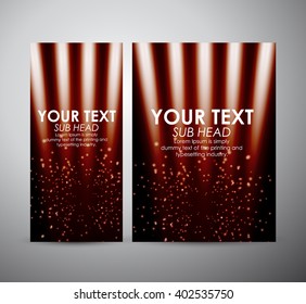 Abstract red shining line. Graphics resources design template. Vector illustration