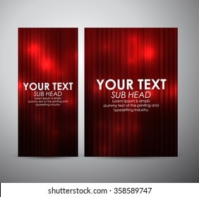Abstract red shining line pattern. Graphic resources design template. Vector illustration