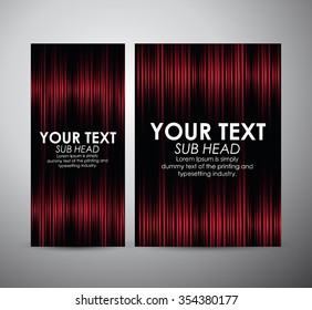 Abstract red shining pattern. Brochure business design template or roll up. Vector illustration