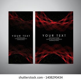 Abstract red shining pattern digital - Vector Background. Brochure business design.