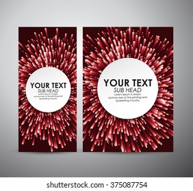 Abstract red shining  pattern. Graphics resources design template. Vector illustration