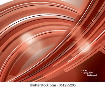 Abstract Red Shiny Background. Vector Illustration with Sparkles.