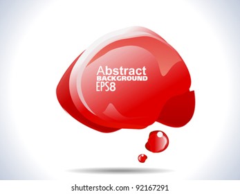 abstract red shiny banner template vector illustration
