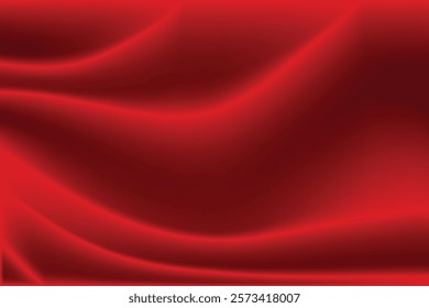 Abstract red silk vector background