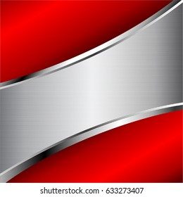 Abstract Red Silver Background Copy Space Stock Vector (Royalty Free ...