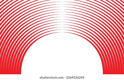 abstract red simple arrow line arc pattern can be used background.
