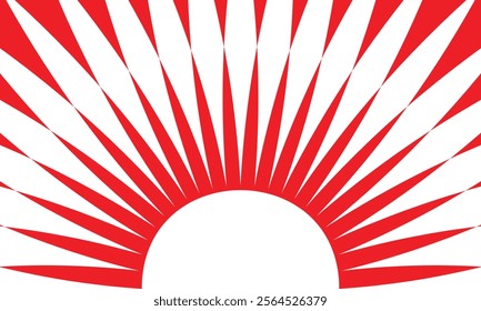 abstract red simple arrow line sunrise pattern can be used background.