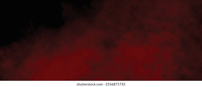 Abstract Red Smoke Texture Rising Against a Dark Black Background for a Dramatic and Atmospheric Effect
