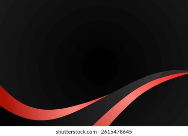 abstract red smooth lines wave curves on gradient background