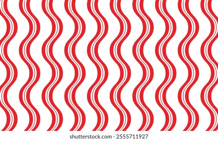 abstract red smooth wavy line pattern can be used background.