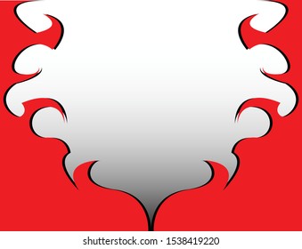 abstract red with space white background