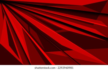 Abstract red speed zoom geometric design modern luxury futuristic background vector illustration.