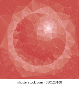 Abstract red sphere vector illustration.