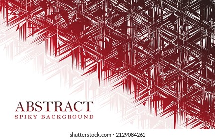 abstract red spiky background by vector design