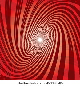 Abstract red spiral vector illustration.