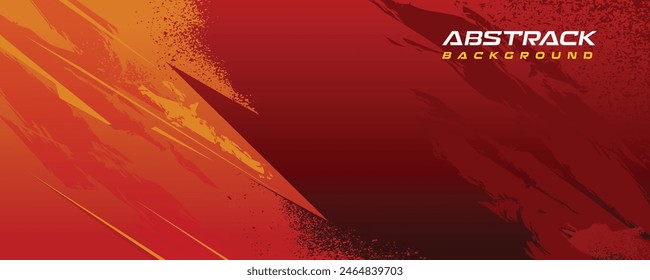 Abstract Red Sports Background Vector. International Sports Day Banner Illustration