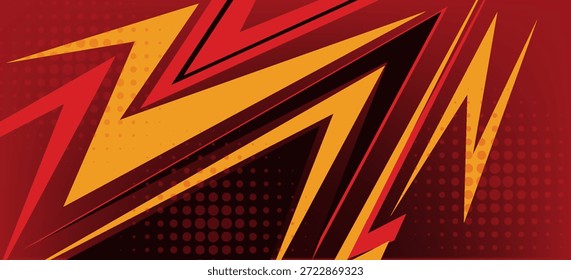 Vector de fondo deportivo rojo Abstractas. Ilustración de Anuncio del Día Internacional del Deporte