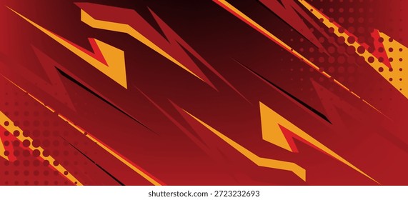 Vector de fondo deportivo rojo Abstractas. Ilustración de Anuncio del Día Internacional del Deporte