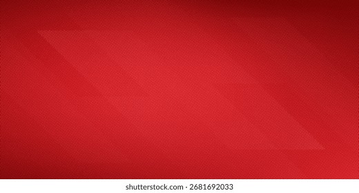 Plantilla de Vector de fondo deportivo rojo Abstractas con Formas diagonales de semitono. Vector texturizado de fibra moderna.