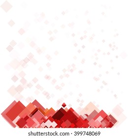 Abstract Red Square Background