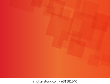 Abstract Red and square background , Hot tone , vector.
