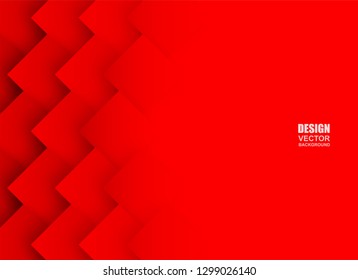 Abstract. Red square geometric overlap background. vector.
