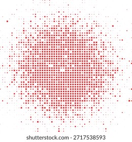 Ilustración vectorial de fondo moderna Abstractas del patrón circular del gradiente del semicrono cuadrado rojo