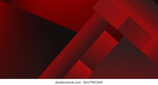Abstract red square shape with futuristic concept background