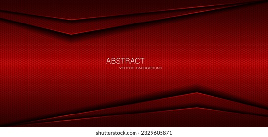Abstract red steel mesh background with red glowing lines with free space for design. Modern technology innovation concept background. Perforated dark red metal sheet for background image.	