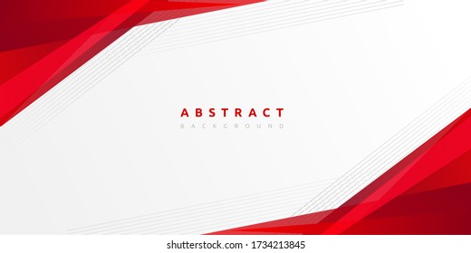 Abstract red and stripe line gradient white background