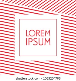 Abstract Red Stripped Background Design