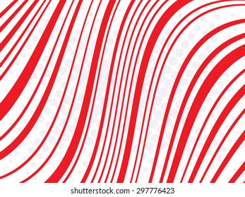 Abstract red strips background with halftone effect