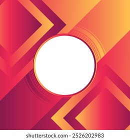 Abstract Red Stylish Geometric Background Design.