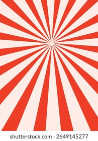 Abstract red sun rays vector background