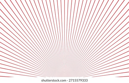 Diseño de patrón de línea de salida del sol rojo abstracto.