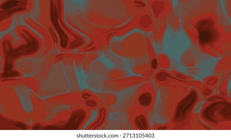 Abstractas fondo de movimiento líquido rojo y verde azulado con Formas fluidas y dinámicas de animación, abstractos de plástico, Regalías de stock.