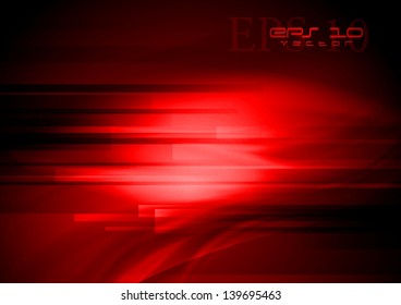 Abstract red technical design. Vector background eps 10