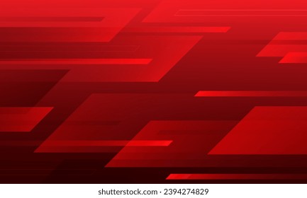 Abstrakter roter Technologie-Hintergrund. Dynamische Formen-Zusammensetzung. Vektorgrafik