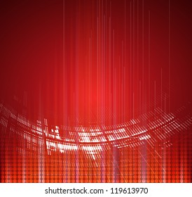 Abstract red technology dynamic fade background