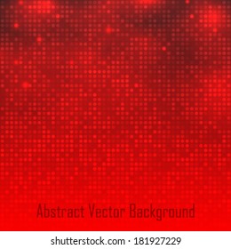 Abstract Red Technology Glow Background. Vector illustration  