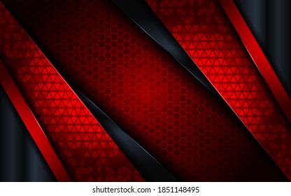 Abstract red technology modern background design.