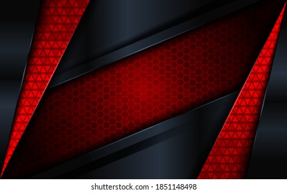 Abstract red technology modern background design.